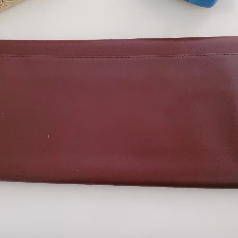 Vintage Cartier Bordeaux Organizer Clutch Bag